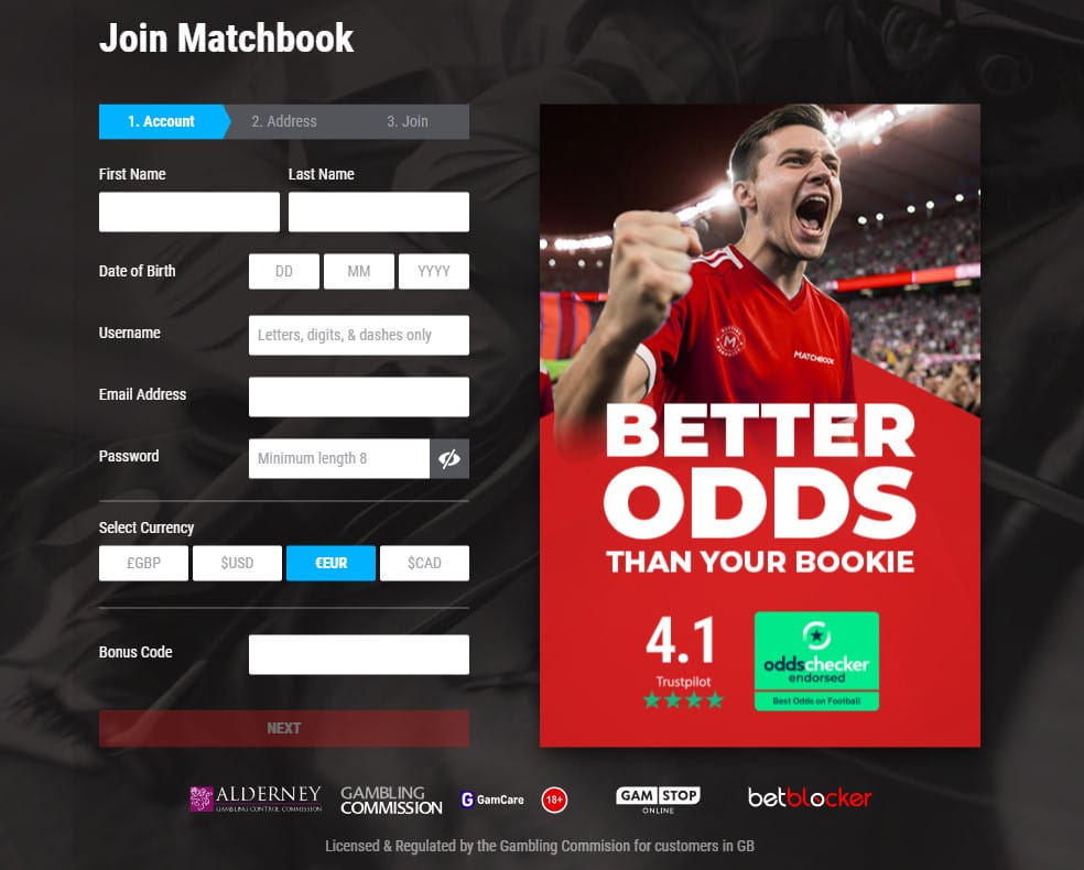 matchbook registration